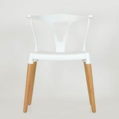 Стул Barneo N-218 Wishbone интерьерный кухонный белый в Тарко-Сале - tarko-sale.mebel24.online | фото 3