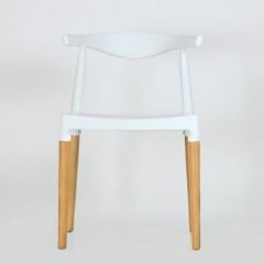 Стул Barneo N-219 Elbow интерьерный кухонный белый в Тарко-Сале - tarko-sale.mebel24.online | фото 3