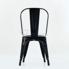 Стул Barneo N-240 Tolix (RAL9017 Черный) в Тарко-Сале - tarko-sale.mebel24.online | фото 2