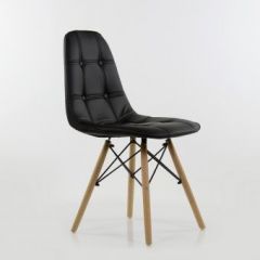 Стул Barneo N-43 Pulsante PU черный в Тарко-Сале - tarko-sale.mebel24.online | фото 2