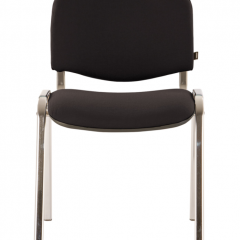 Стул BRABIX "Iso CF-001" (хром каркас, ткань черная) 531419 в Тарко-Сале - tarko-sale.mebel24.online | фото 2