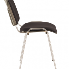 Стул BRABIX "Iso CF-001" (хром каркас, ткань черная) 531419 в Тарко-Сале - tarko-sale.mebel24.online | фото 3