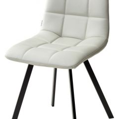 Стул CHILLI SQUARE HK017-03 светло-серый, PU/ черный каркас М-City в Тарко-Сале - tarko-sale.mebel24.online | фото