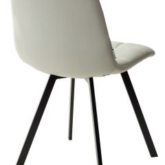 Стул CHILLI SQUARE HK017-03 светло-серый, PU/ черный каркас М-City в Тарко-Сале - tarko-sale.mebel24.online | фото 4