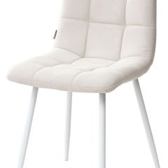 Стул CHILLI UF860-01B бежевый, ткань/белый каркас М-City в Тарко-Сале - tarko-sale.mebel24.online | фото