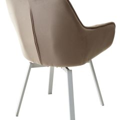 Стул MAVERICK 360 град. поворот. BLUVEL-40 BEIGE/ белый каркас, М-City в Тарко-Сале - tarko-sale.mebel24.online | фото 9