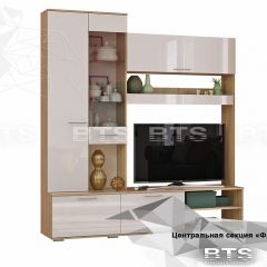 ФЛАЙ Центральная секция ЦС-01 (дуб сонома/белый) в Тарко-Сале - tarko-sale.mebel24.online | фото 2