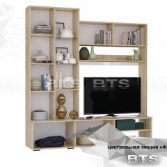 ФЛАЙ Центральная секция ЦС-01 (дуб сонома/белый) в Тарко-Сале - tarko-sale.mebel24.online | фото 4