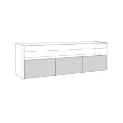 Тумба под ТВ 13.272 (Дуб Белый CRAFT, Интра) в Тарко-Сале - tarko-sale.mebel24.online | фото 2