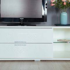 Тумба под ТВ Тиффани М03 (Белый) в Тарко-Сале - tarko-sale.mebel24.online | фото 4