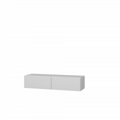 Тумба Подвесная 3 (белый/белый /белый лакобель) в Тарко-Сале - tarko-sale.mebel24.online | фото 2