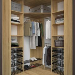 Угловой шкаф-купе Лофт (Дуб Сонома) в Тарко-Сале - tarko-sale.mebel24.online | фото 2