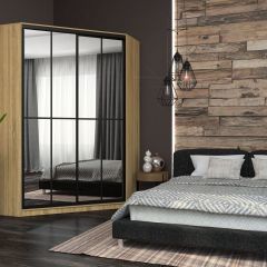 Угловой шкаф-купе Лофт (Дуб Сонома) в Тарко-Сале - tarko-sale.mebel24.online | фото 6