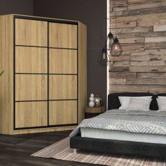 Угловой шкаф-купе Лофт (Дуб Сонома) в Тарко-Сале - tarko-sale.mebel24.online | фото 9