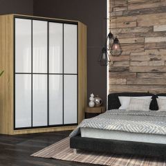 Угловой шкаф-купе Лофт (Дуб Сонома) в Тарко-Сале - tarko-sale.mebel24.online | фото 10