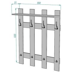 Вешалка V3 в Тарко-Сале - tarko-sale.mebel24.online | фото 2