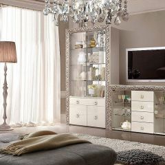 Зеркало большое Тиффани Premium черная/серебро (ТФ/02(П) в Тарко-Сале - tarko-sale.mebel24.online | фото 2