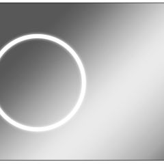 Зеркало Eclipse 100 black с подсветкой Sansa (SE1032Z) в Тарко-Сале - tarko-sale.mebel24.online | фото