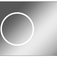 Зеркало Eclipse 90 black с подсветкой Sansa (SE1031Z) в Тарко-Сале - tarko-sale.mebel24.online | фото 1