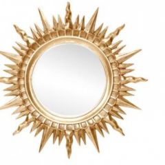 Зеркало круглое золото (1810(1) в Тарко-Сале - tarko-sale.mebel24.online | фото