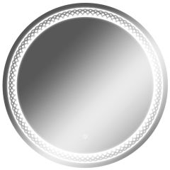 Зеркало Прая 700х700 с подсветкой Домино (GL7048Z) в Тарко-Сале - tarko-sale.mebel24.online | фото 1