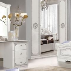 Зеркало в раме (12.150) Грация (белый/серебро) в Тарко-Сале - tarko-sale.mebel24.online | фото 2