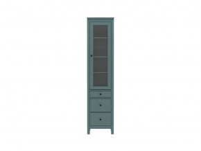 2.08.07.120.6 САГА шкаф с витриной 50 темно-бирюзовый RU в Тарко-Сале - tarko-sale.mebel24.online | фото 2