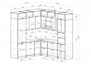 АЛЬБА Кухонный гарнитур Гранд Прайм  (2200*2500 мм) в Тарко-Сале - tarko-sale.mebel24.online | фото 2