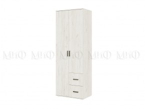 АЛТЕЯ Шкаф 2-х ств (Дуб крафт белый) в Тарко-Сале - tarko-sale.mebel24.online | фото 1