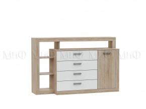 Ангара Комод (Белый глянец/Сонома) в Тарко-Сале - tarko-sale.mebel24.online | фото