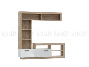 Ангара Центральная секция (Белый глянец/Сонома) в Тарко-Сале - tarko-sale.mebel24.online | фото