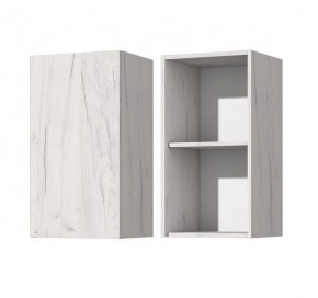 Антресоль В-400 Лиана (Дуб крафт белый/Графит) в Тарко-Сале - tarko-sale.mebel24.online | фото