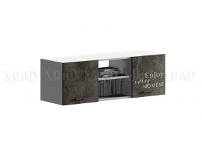 ВЕГА NEW Позитив Антресоль (Бетон темный/белый) в Тарко-Сале - tarko-sale.mebel24.online | фото