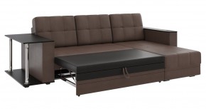 Диван угловой Атлант со столиком (к/з Марика Коричневый) в Тарко-Сале - tarko-sale.mebel24.online | фото 3