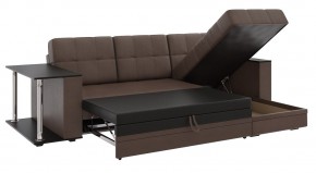 Диван угловой Атлант со столиком (к/з Марика Коричневый) в Тарко-Сале - tarko-sale.mebel24.online | фото 4