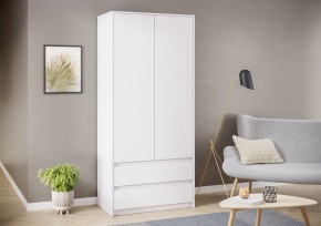 АЙДЕН ШК06-900 Шкаф 2 двери/2 ящика (белый) в Тарко-Сале - tarko-sale.mebel24.online | фото