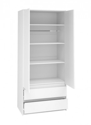 АЙДЕН ШК06-900 Шкаф 2 двери/2 ящика (белый) в Тарко-Сале - tarko-sale.mebel24.online | фото 2