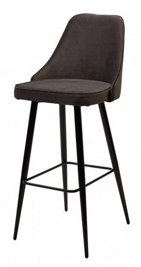 Барный стул NEPAL-BAR ГРАФИТ #14, велюр/ черный каркас (H=78cm) М-City в Тарко-Сале - tarko-sale.mebel24.online | фото 1