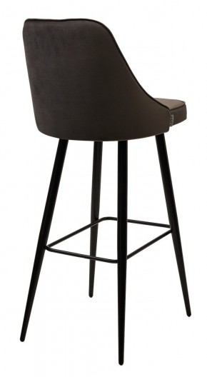 Барный стул NEPAL-BAR ГРАФИТ #14, велюр/ черный каркас (H=78cm) М-City в Тарко-Сале - tarko-sale.mebel24.online | фото 2