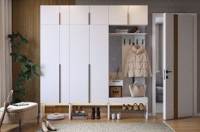 БАСКО Прихожая К10 (белое дерево) в Тарко-Сале - tarko-sale.mebel24.online | фото