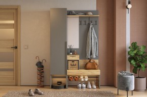 БАСКО Прихожая К3 (графит) в Тарко-Сале - tarko-sale.mebel24.online | фото