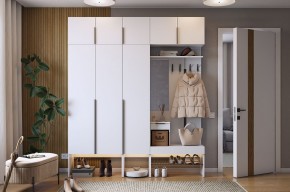 БАСКО Прихожая К7 (белое дерево) в Тарко-Сале - tarko-sale.mebel24.online | фото