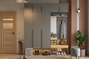 БАСКО Прихожая К7 (графит) в Тарко-Сале - tarko-sale.mebel24.online | фото