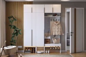 БАСКО Прихожая К9 (белое дерево) в Тарко-Сале - tarko-sale.mebel24.online | фото