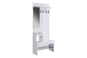 БАСКО Прихожая (модульная) белое дерево в Тарко-Сале - tarko-sale.mebel24.online | фото 2