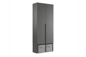 БАСКО Шкаф двухдверный L800 (графит) в Тарко-Сале - tarko-sale.mebel24.online | фото