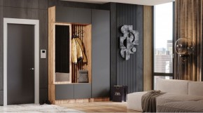 БАВАРИЯ Прихожая (дуб вотан/графит) в Тарко-Сале - tarko-sale.mebel24.online | фото
