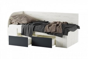 БЕАТРИС Кровать-софа (дуб крафт белый/антрацит) в Тарко-Сале - tarko-sale.mebel24.online | фото 2