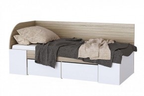 БЕАТРИС Кровать-софа (дуб сонома/белый глянец) в Тарко-Сале - tarko-sale.mebel24.online | фото