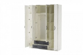 БЕАТРИС Шкаф Квадро (дуб крафт белый/антрацит) в Тарко-Сале - tarko-sale.mebel24.online | фото 2